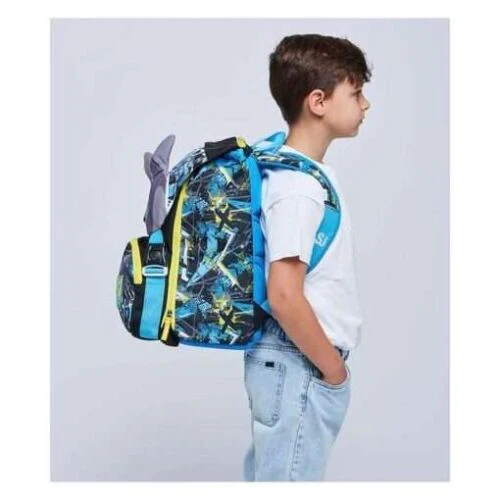 ZAINO SCUOLA SDOPPIABILE + ASTUCCIO SJ GANG SHARKEN + OMAGGIO CUFFIE WIRELESS - immagine 6