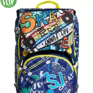 ZAINO SJ + ASTUCCIO SJ 3 ZIP - FUNNY ADVENTURE BOY 2022-23