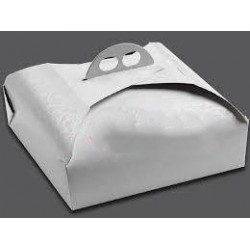 Scatola Porta Torta Quadrata Bianco Ramage