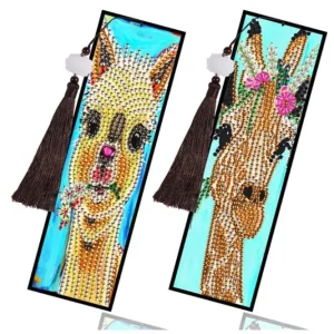 Diamond painting Segnalibri Lama Giraffa