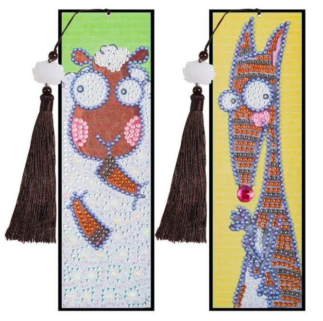 Diamond painting Segnalibri Pecora Lupo