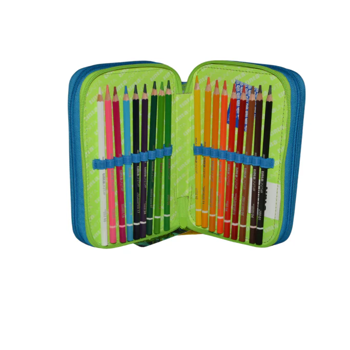 Astuccio 3zip Borsellino - TintaUnita Teen - completo di colori e cancelleria - immagine 4