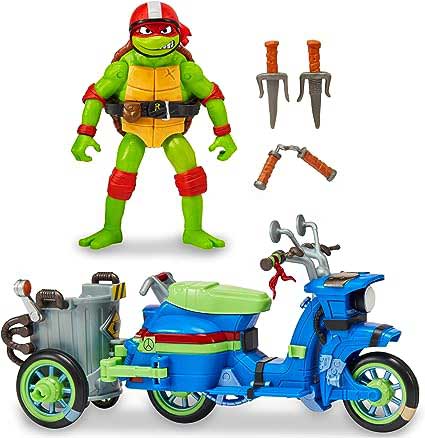 Turtles Veicoli Con Personaggio Turtle Cycle Sidecar Raffaello - immagine 6