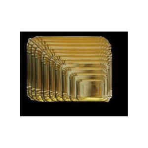Vassoio Cartone Rettangolare Oro