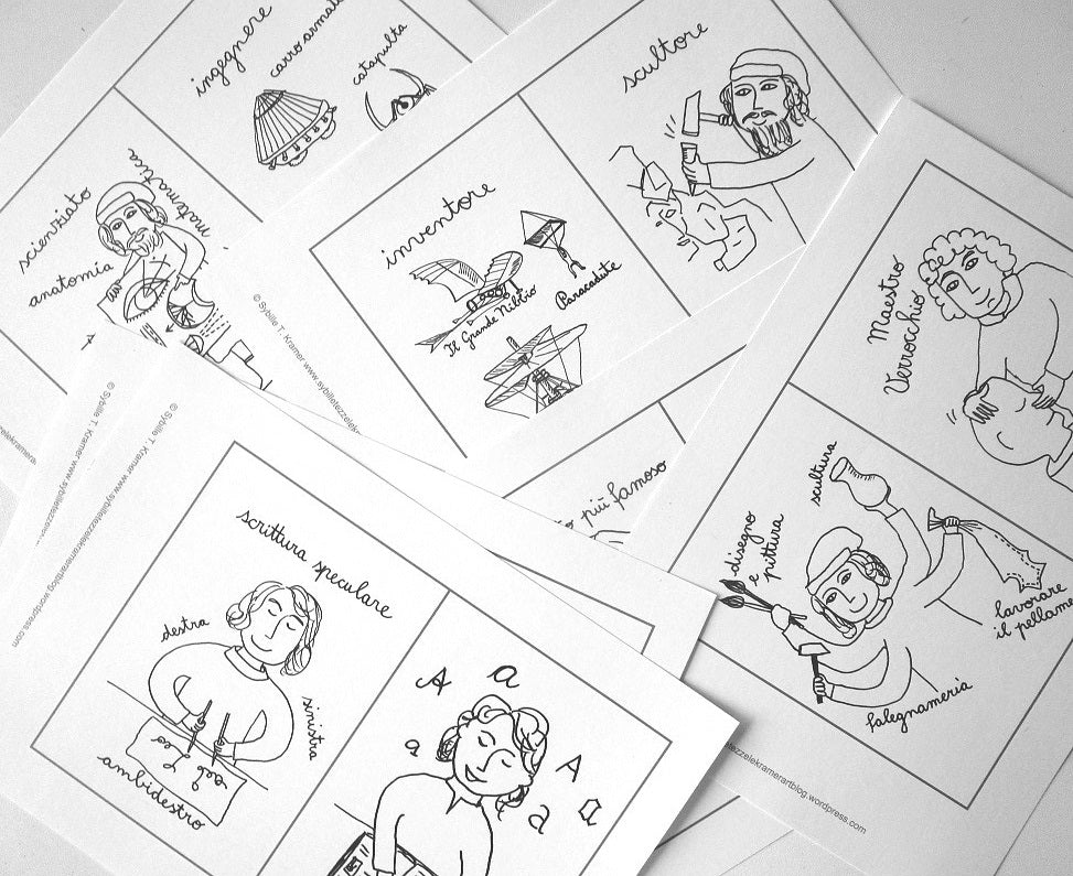 FUNLAB "Leonardo". Raccolta di materiali didattici e lapbook. Formato pdf, età 5-10 anni. - immagine 9