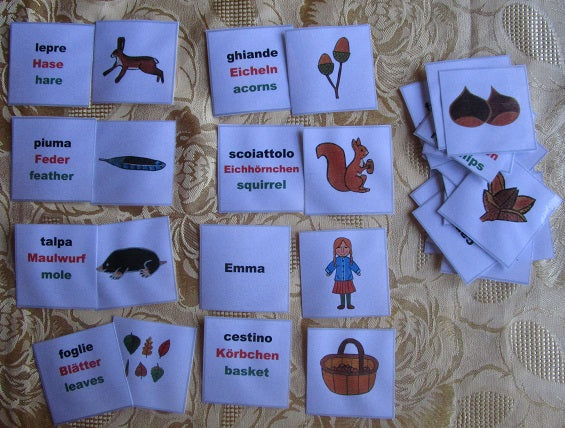 Raccolta Giochi Didattici "Autunno" multilingua. Formato pdf, età 4-10 - immagine 7